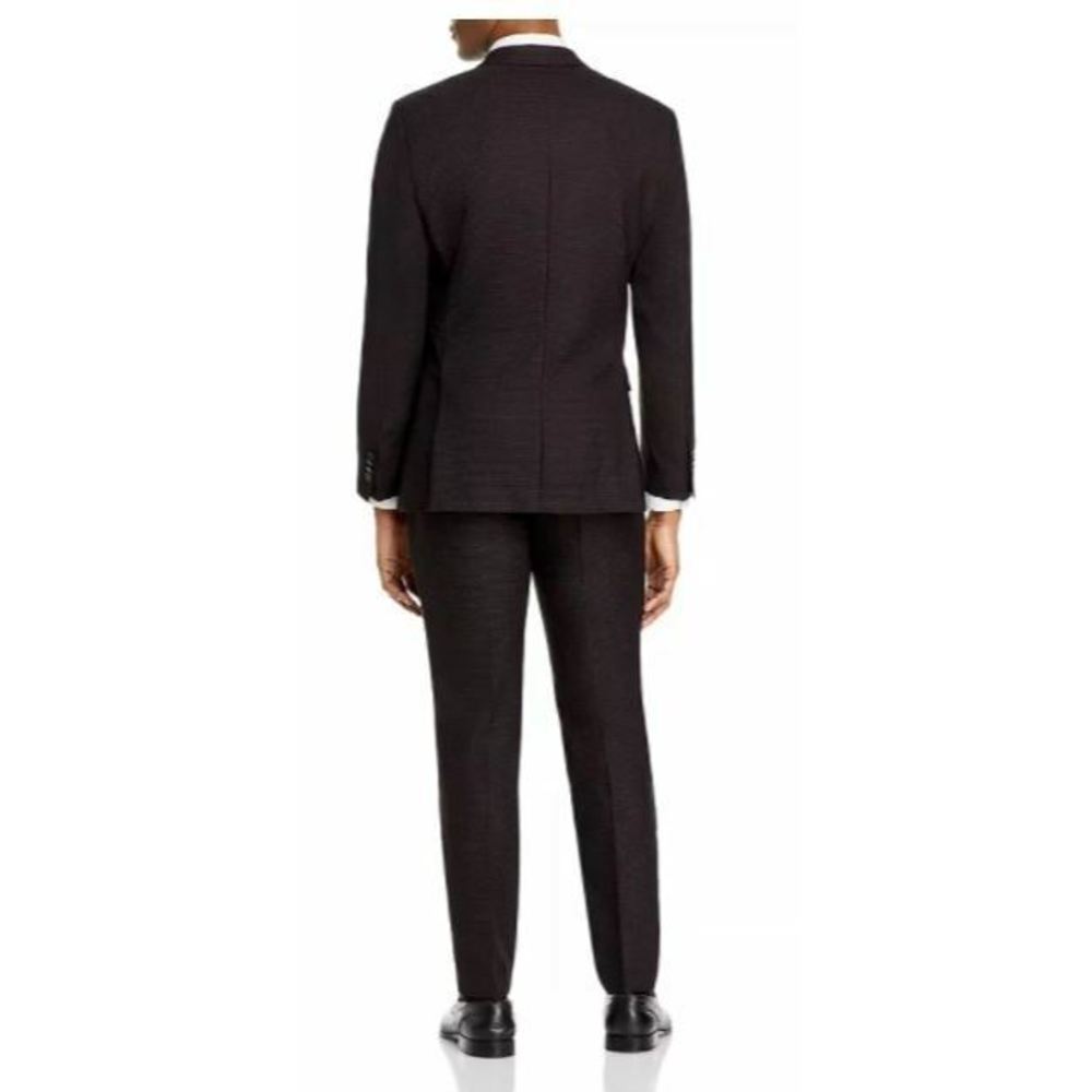 Hugo Boss Huge Genius Slim Fit Red Wool Suit Mens 36S36S 36 S 36 x 32 Unhem $895 - Picture 2 of 4